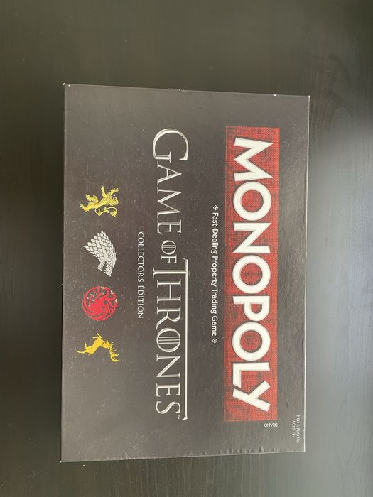 Jogo de tabuleiro monopoly game of thrones