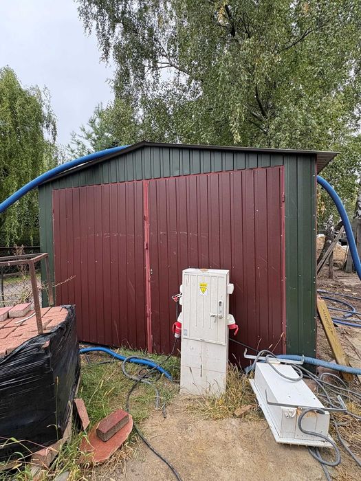 Sprzedam barak blaszany 5x3,5 m wys. 2,1 m, odbiór Sękocin Nowy