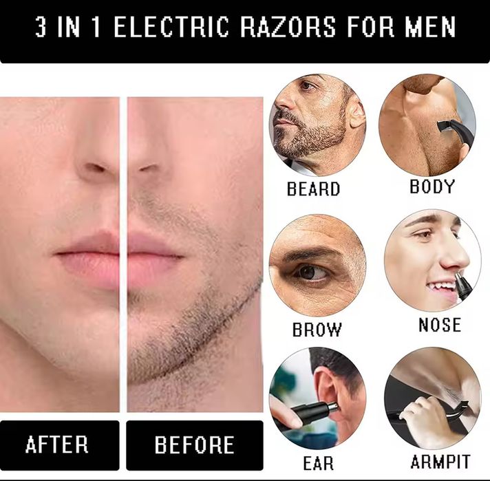 4 w 1 elektryczna depilator akumulatorowa golarka męska