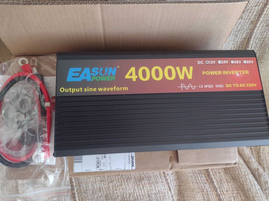 Przetwornica napięcia 12/230v  ,3000/1500w,4000/2000 czysty sinus