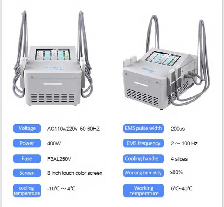 ** vendo máquina criolipolise de 4 placas +Ems sculp **