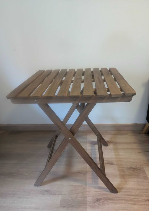 Mobiliário de Jardim, Mesa, exterior, dobrável castanho escuro