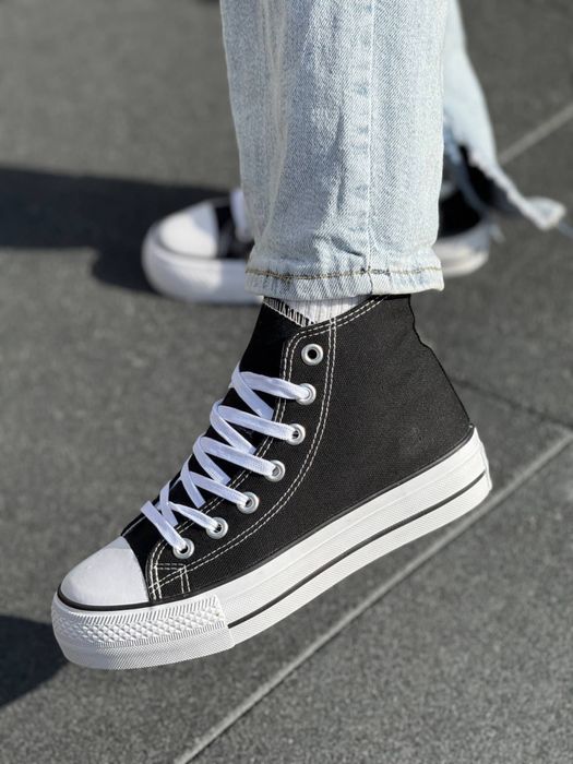 Кеди Converse All Star на високій підошві ,конверси на платформі 4см