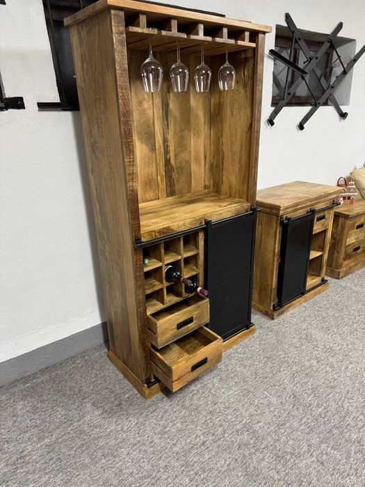 Nowy wyjatkowy Kredens Barek Bufet drzewo mango styl LOFT Faktura Vat