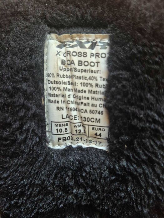 buty skuter śnieżny FXR Cross PRO BOA