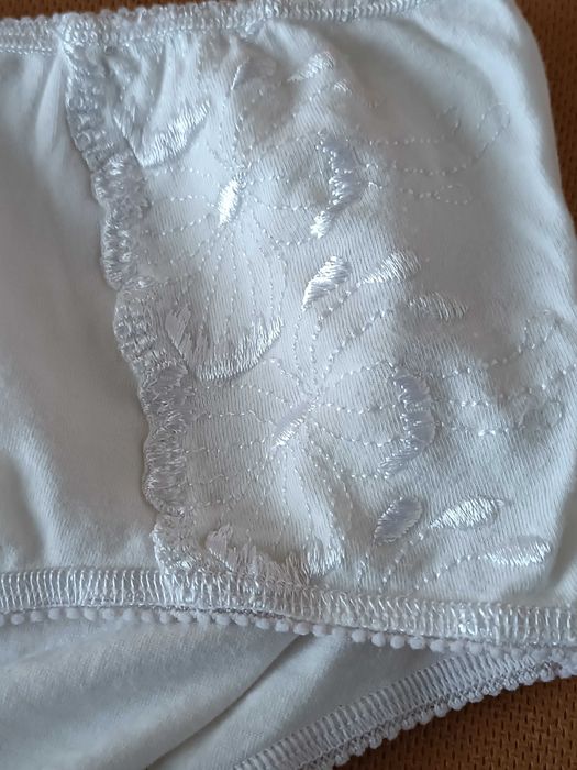 євро 48 / 54-56 набір комплект трусики високі білі батал великі M&S