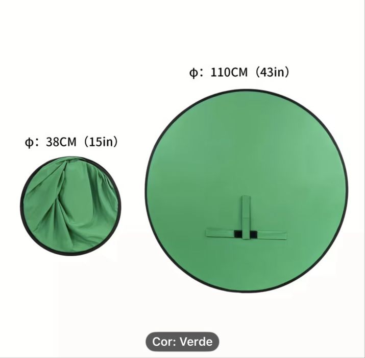 Fundo  verde redondo