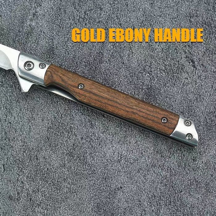 Складаний Ніж EDC Сталь M390 Сандалова Ручка Туристичний Ніж з Чохлом