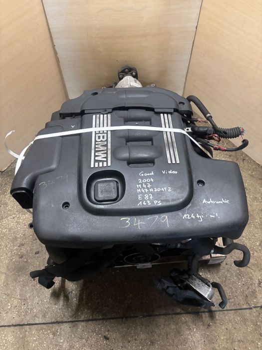 Silnik BMW m47 film video 163 konie Kompletny silnik BMW E60 2.0D 163km M47 e87