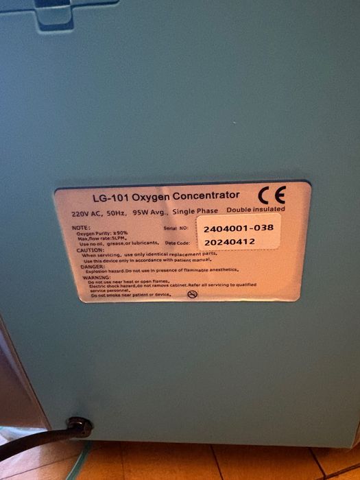 Przenośny koncentrator tlenu LoveGo z gwarancją