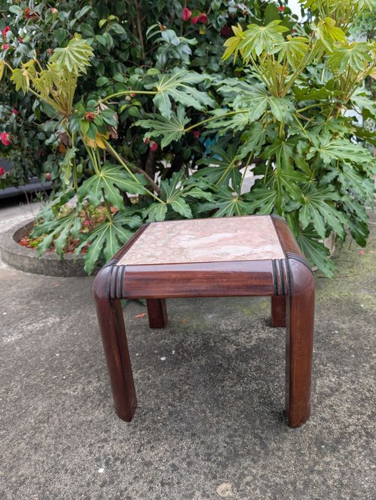 Mesa de Apoio em Mogno e Mármore