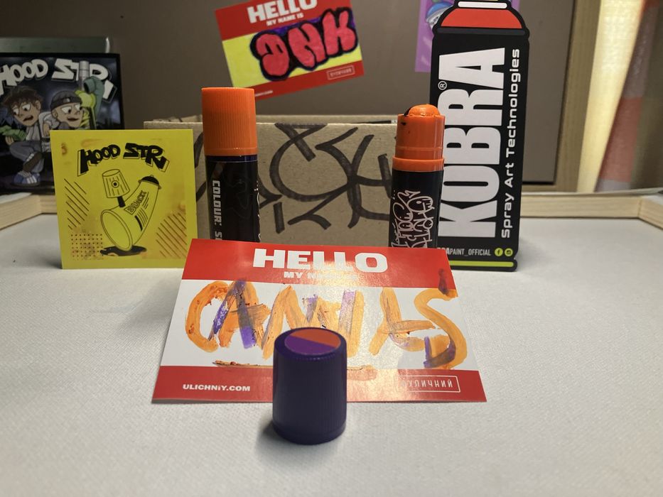 Швабра 50мм,solid markers-соліди,стікери HELLO my name is