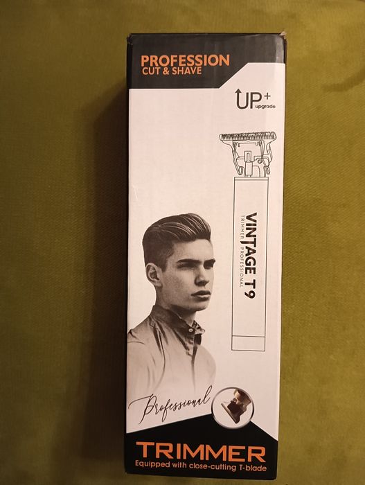 Bezprzewodowa maszynka do strzyżenia włosów i brody Vintage retro T9