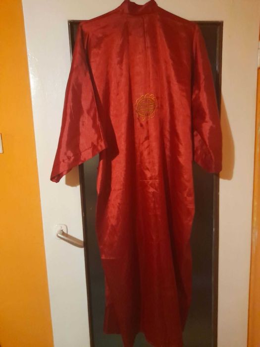 Męski szlafrok satynowy