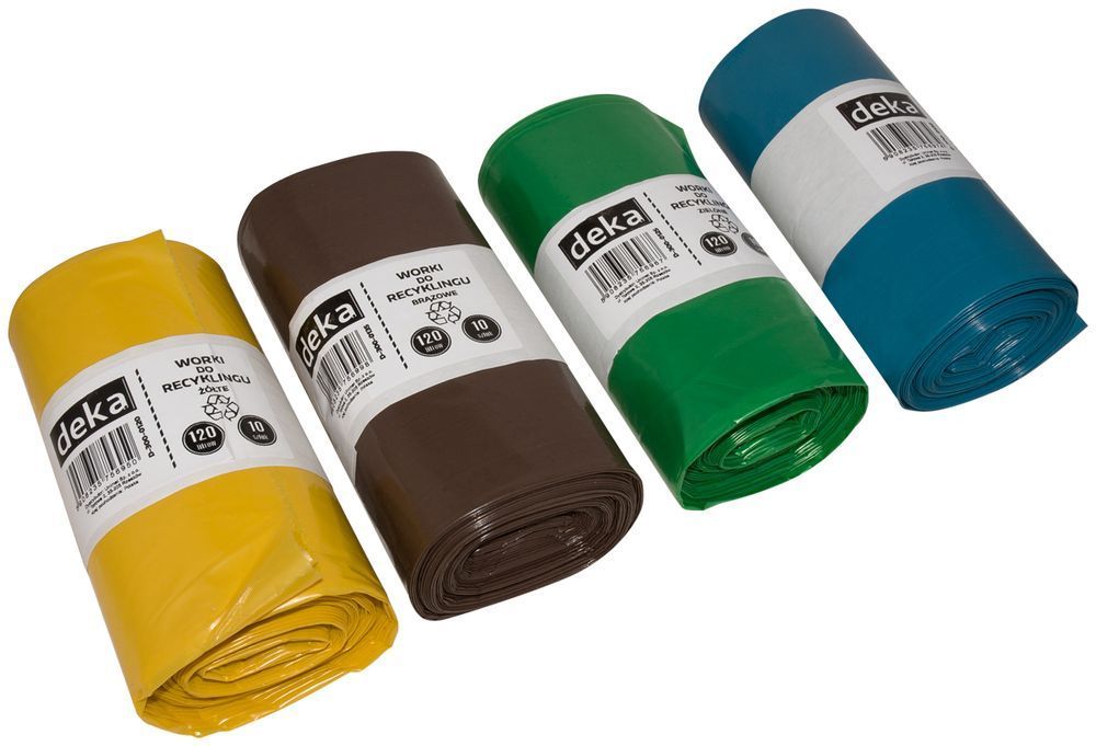 Worek Recykling Niebieski Papier 120L A10 Deka