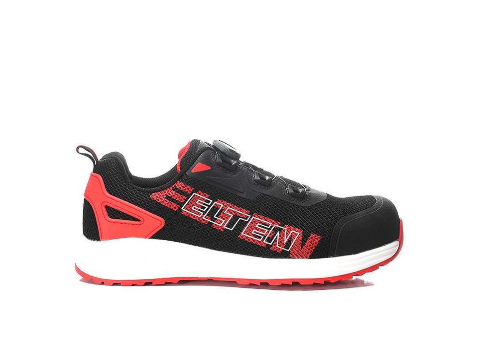 Buty robocze Elten BATIS BOA® black-red Low ESD S1PL R.45 [97 N]