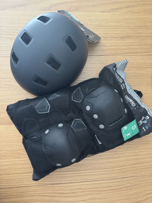Capacete e proteçoes