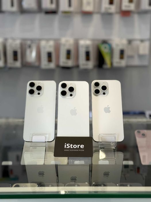 NOWY iPhone 16 PRO MAX 256 GB • White Titanium • 100% bat. • GWARANCJA