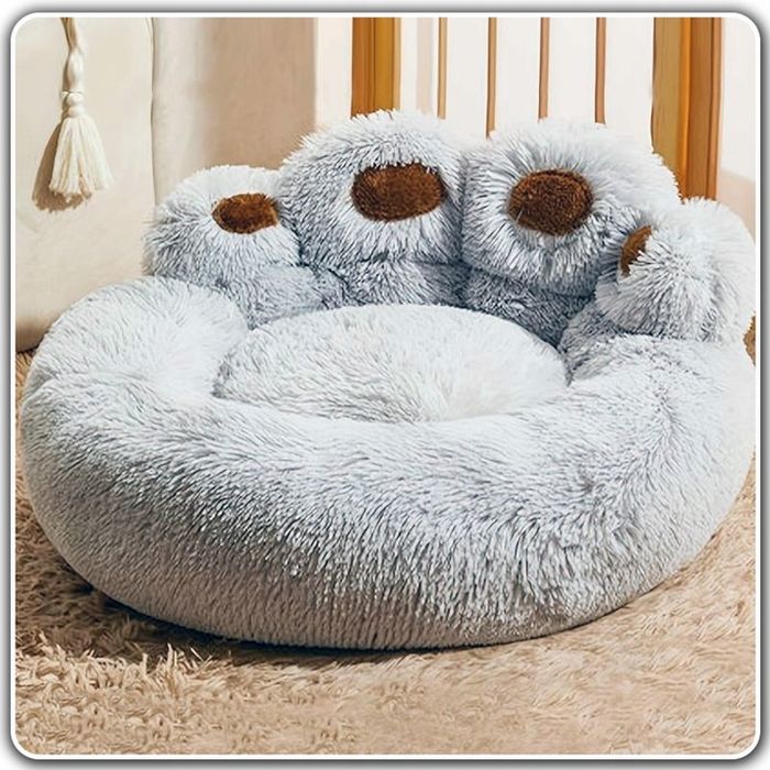 Legowisko Dla Psa Kota Miękkie Posłanie Wodoodporne Poduszka Shaggy
