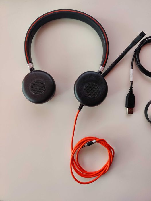 Słuchawki przewodowe Jabra Evolve 40 Duo MS + adapter sterujący ENC010