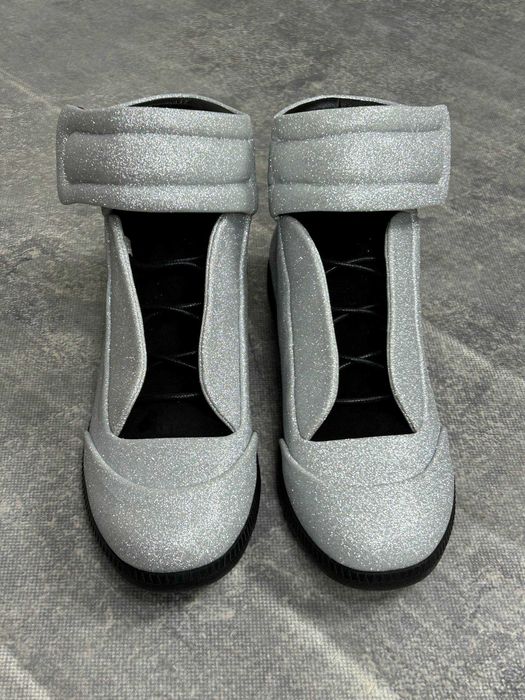 MAISON MARGIELA FUTURE metallic gray кеди сірі кросівки кеды кроссовки