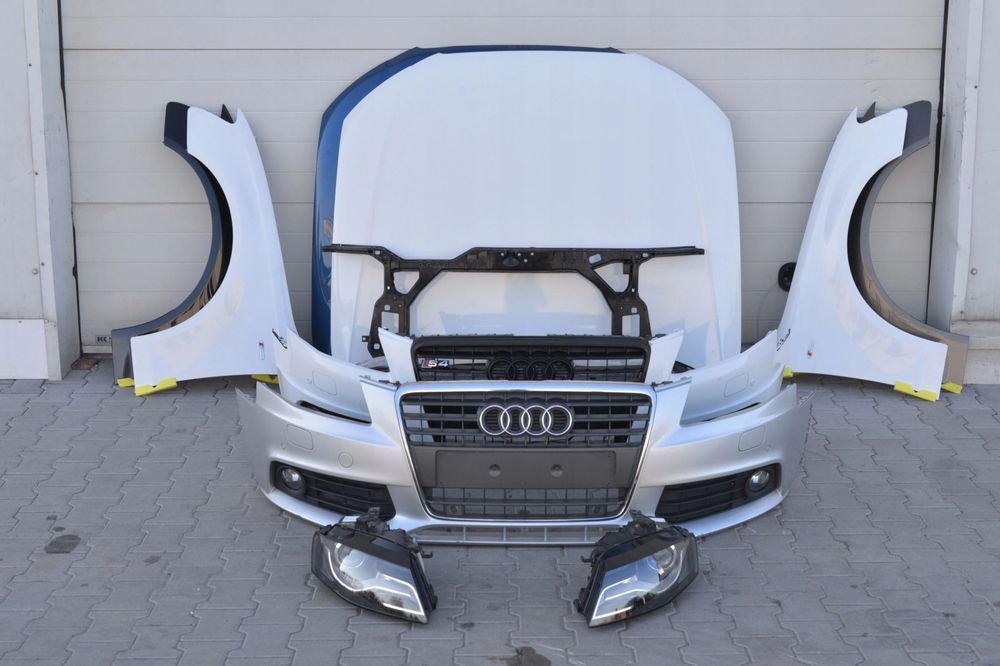 maska zderzak grill błotnik lampa h7 xenon pas belka audi a4 b8 2008 - 2012