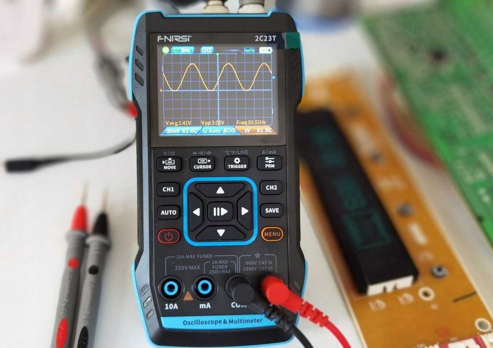 NOWY !! kompaktowy miernik 3w1 multimetr + oscyloskop + generator 2MH