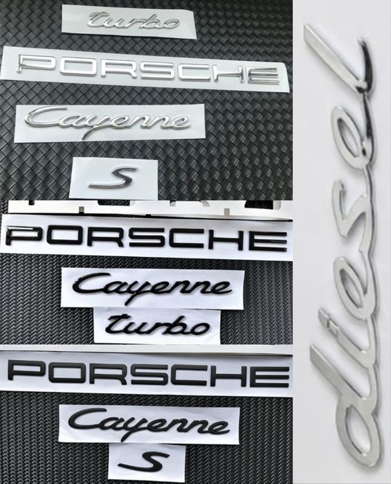 Напис porsche cayenne s turbo надпись порше каен кайег с турбо
