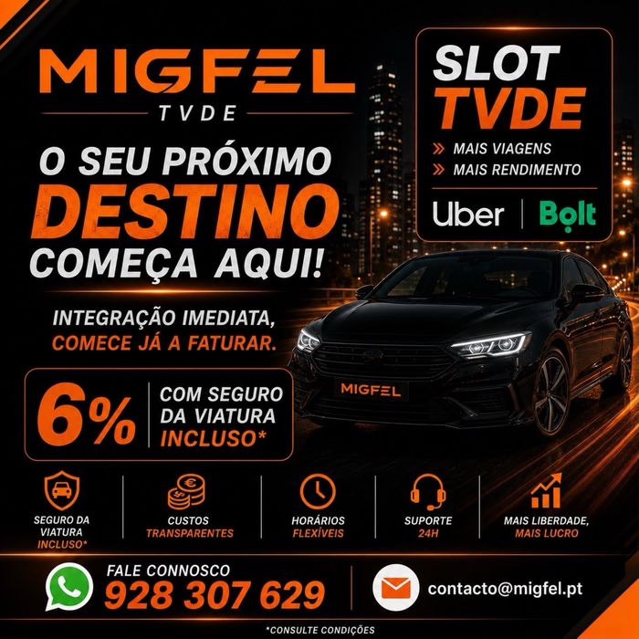 SLOT TVDE - Uma solução pensada para cada perfil de motorista