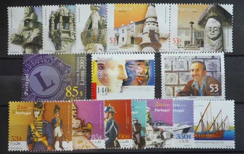 Selos Portugal-2001-Novos-Ver Imagens e Ler Descrição.
