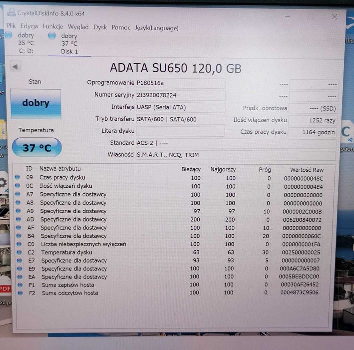 Dysk twardy  SSD