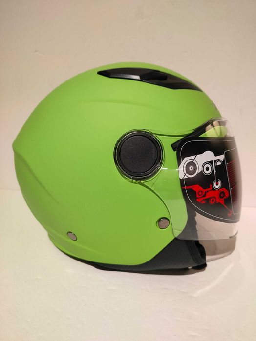 Capacete aberto criança mota scooter novo