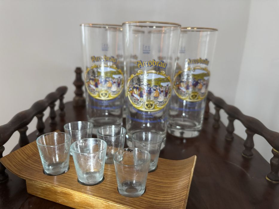 Набір пивного посуду Arcobräu з золотою каймою 0,5 л