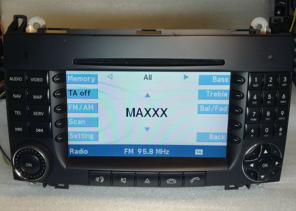 MERCEDES W169, W245 PL MENU! Vito Radio Nawigacja Bluetooth - opcja