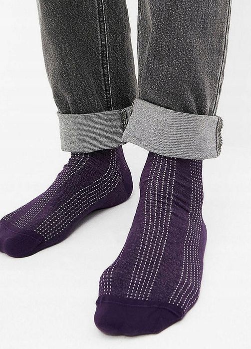 B.P.C. 4-pak skarpety wysokie z przeszyciem pionowym ^35-38