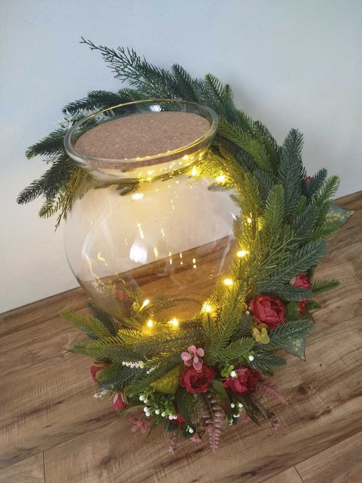 Dekoracja świąteczna - dzbanek - handmade -