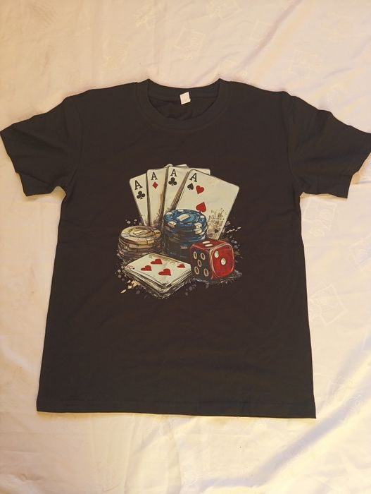 T-shirt poker / karty / kasyno – rozmiar S – 30 zł