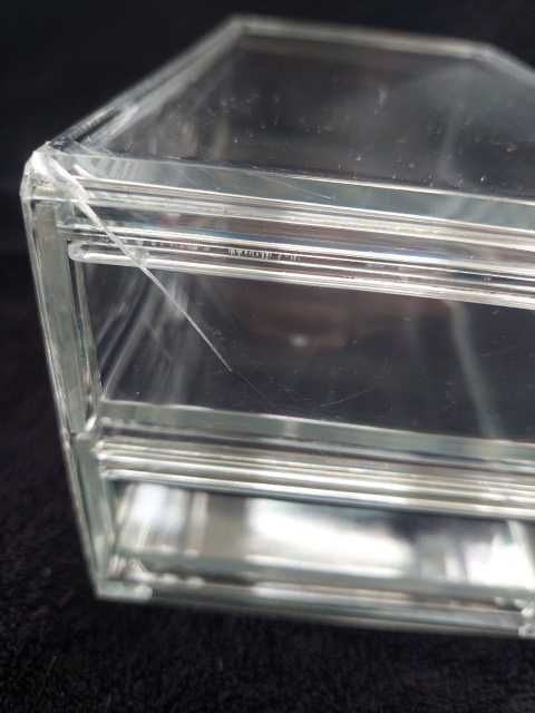 Nowy organizer na kosmetyki 2 szufladki z defektami