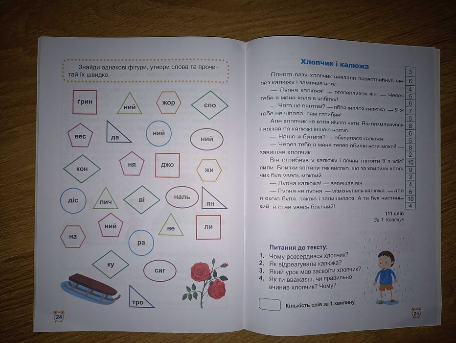 Школа швидкочитання 2 клас
