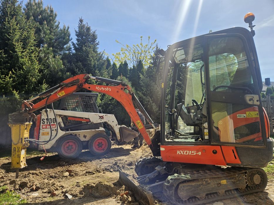Usługi minikoparka Namysłow Bierutów wynajme miniładowarki bobcat