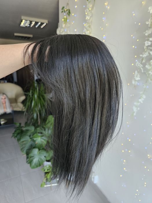 Topper Beata naturalna czerń 40 cm naturalna fryzura zagęszczenie