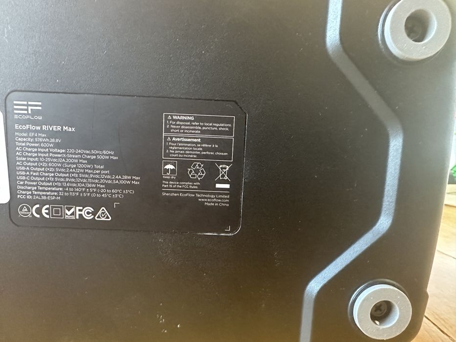 Зарядна станція EcoFlow RIVER Max (576 Вт·год)