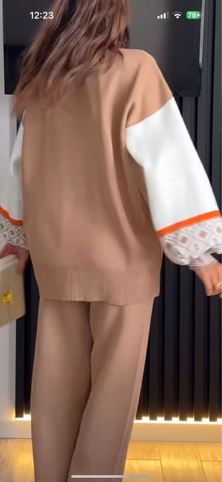 Комтюм теплий трикотаж з орнаментом