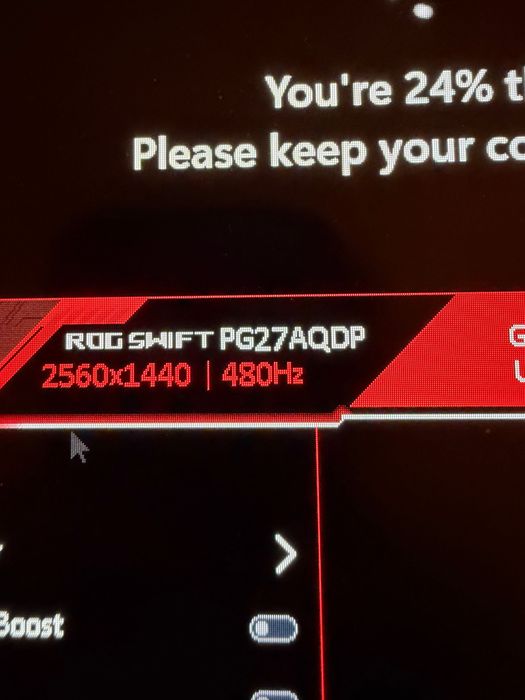 ASUS ROG SWIFT PG27AQDP 480hz oled 27’