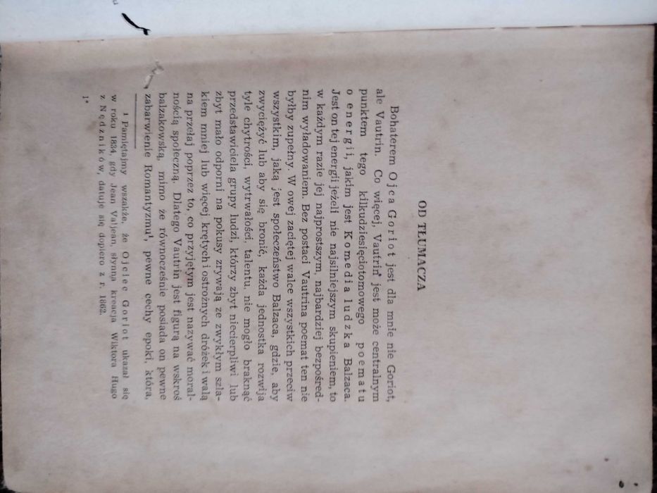 Balzac Ojciec Goriot Komedia ludzka 1949 r.