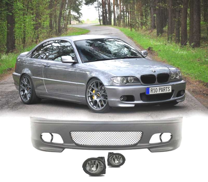 PARA-CHOQUES BMW E46 COUPE CABRIO LOOK M + FAROIS NEVOEIRO