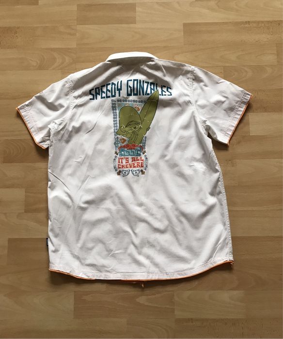 Біла Італійська соррчка, теніска, рубашка на ріст  140 -146 см