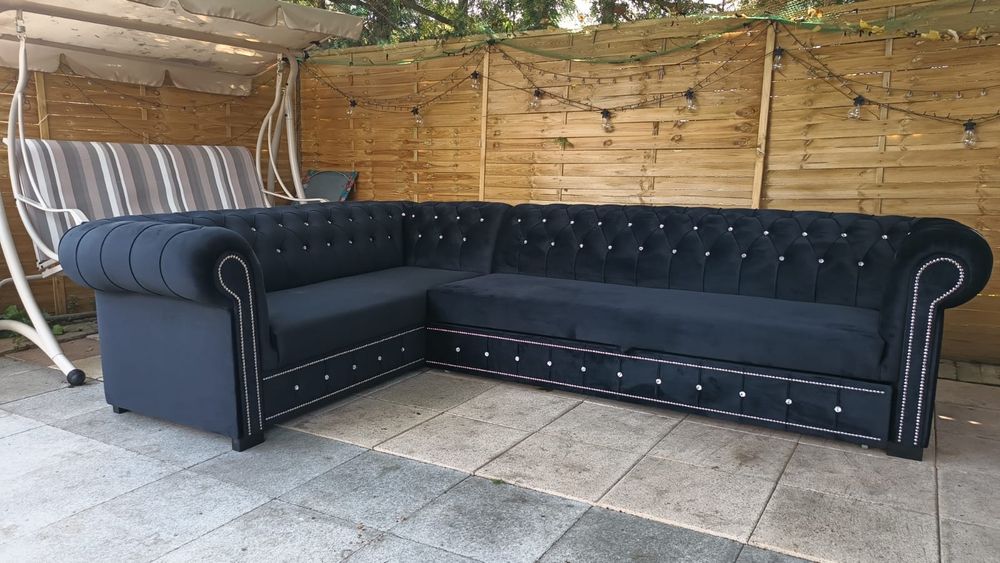Sofa Chesterfield IV III II I. Narożnik.