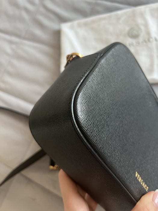 Сумка з натуральної шкіри Versace Virtus YSL кроссбоді оригінал