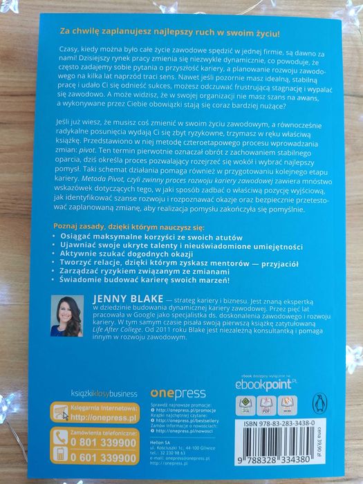 Metoda PIVOT czyli zwinny proces rozwoju kariery zawodowej_Jenny Blake